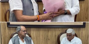 केंद्रीय मंत्री चिराग पासवान और गजेंद्र सिंह शेखावत से मिले सांसद बृजमोहन अग्रवाल