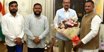 राज्यपाल श्री रमेन डेका से अखिल भारतीय कुर्मी क्षत्रिय महासभा के प्रतिनिधिमंडल की सौजन्य मुलाकात