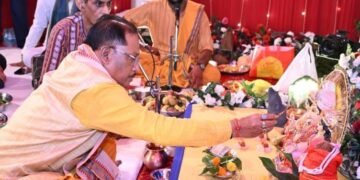 मुख्यमंत्री निवास में विराजे भगवान गणेश