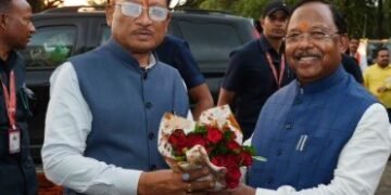 रायगढ़ पहुंचने पर मुख्यमंत्री श्री विष्णुदेव साय का हुआ भव्य स्वागत