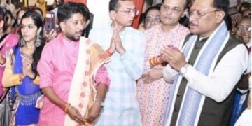 मुख्यमंत्री निवास में गरबा महोत्सव की धूम, भक्ति और उल्लास के रंग में रंगा आयोजन
